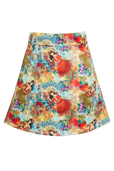 Sarvin Women's Persian Print Mini Skirt In Multi