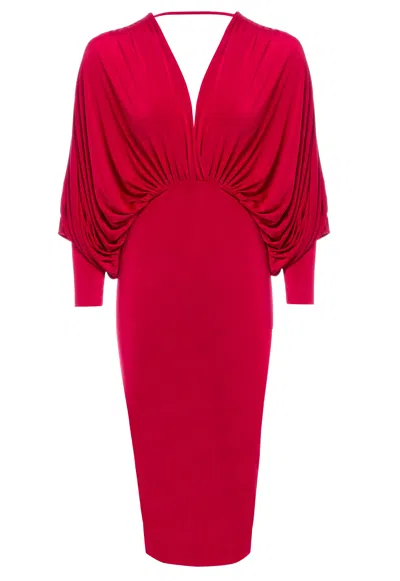 Sarvin Women's Red Batwing Dress