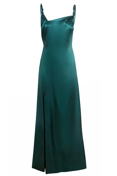 Sarvin Women's White Backless Maxi Dress