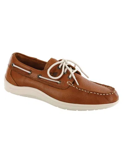 Sas Catalina Lace Up Boat Shoe - Medium In Sandstone In Brown