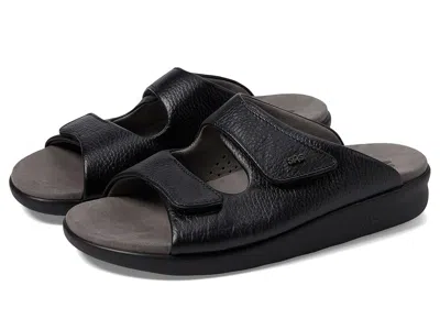 Sas Cozy Adjustable Comfort Slide Sandal In Black