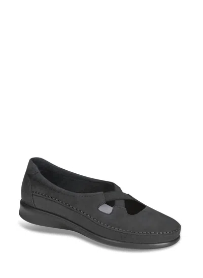 Sas Crissy Slip On Loafer - Medium In Nero In Black