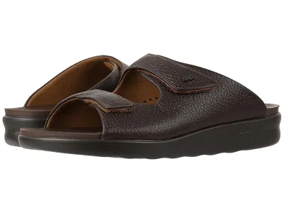 Sas Encore Adjustable Comfort Slide Sandal In Brown
