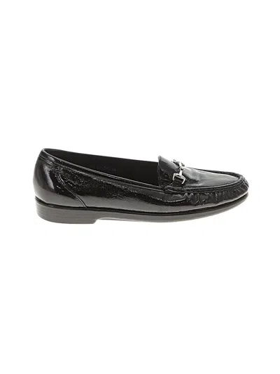 Pre-owned Sas Flats In Black