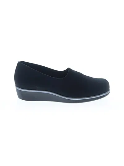 Pre-owned Sas Flats In Black