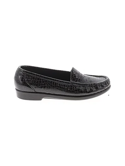 Pre-owned Sas Flats In Black