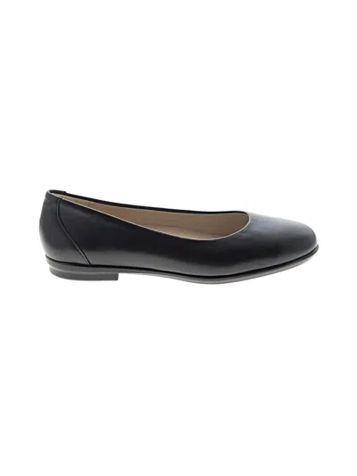 Pre-owned Sas Flats In Black