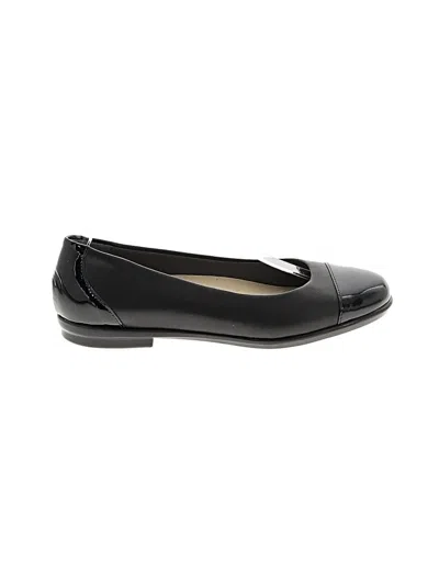 Pre-owned Sas Flats In Black