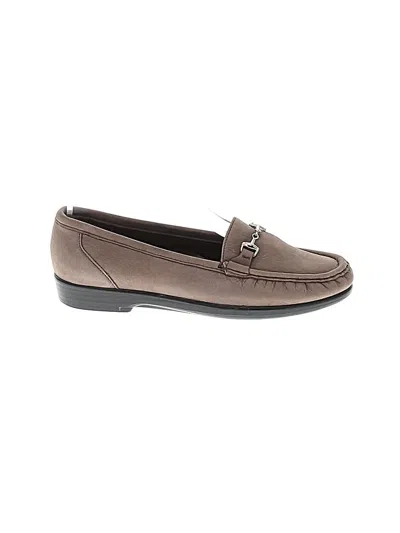 Pre-owned Sas Flats In Brown