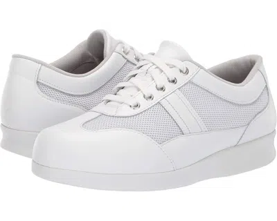 Sas Free Time Sneaker Women's Us 11.5 White Mesh Lace-up Walking Shoes Zogg149