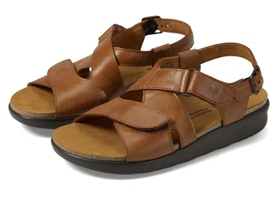 Sas Huggy Adjustable Comfort Sandal In Brown