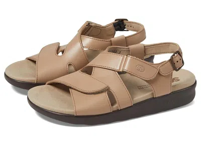 Sas Huggy Adjustable Comfort Sandal In Brown