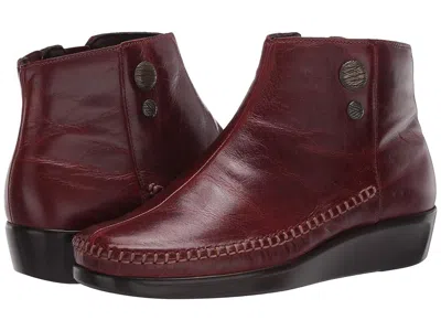 Sas Jade Side Zip Comfort Ankle Boots In Brown