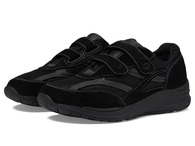 Sas Jv Mesh Adjustable Comfort Walking Sneaker In Black