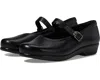 Sas Maria 2160-013 Flats Women's Black Leather Round Toe Mary Jane Zogg918 In Black
