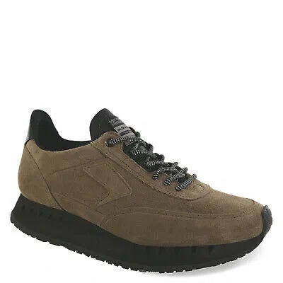 Pre-owned Sas Men's , 7eventy6ix Sneaker 7eventy6ix-y A Almond Leather Nylon In Beige