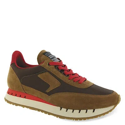 Pre-owned Sas Men's , 7eventy6ix Sneaker 7eventy6ix-y T Brown Leather Nylon