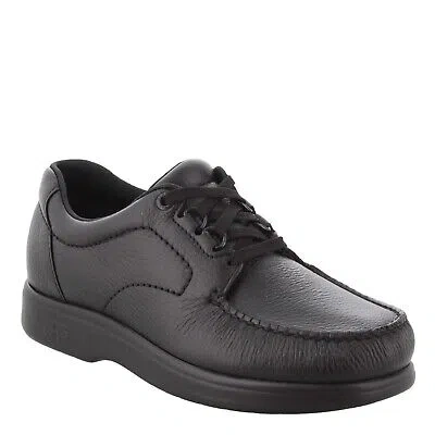 Pre-owned Sas Men's , Bouttime Lace-up Bouttime Blk Black Leather