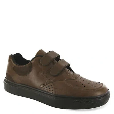 Pre-owned Sas Men's , High Street Sneaker High Street V M Mahogany Fabric Leather In Brown