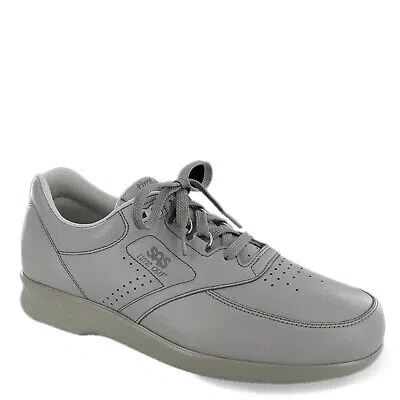 Pre-owned Sas Men's , Timeout Walking Shoe Timeout Gray Grey Leather