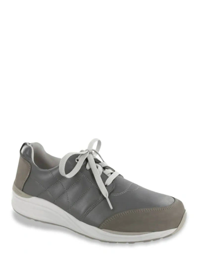 Sas Men's Venture Leather Sneaker - Medium Width In Grey