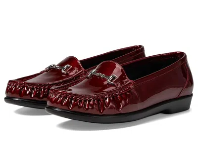 Sas Metro Comfort Bit Loafer In Burgundy