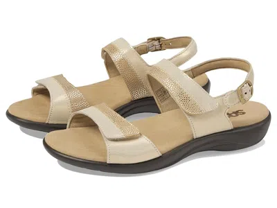 Sas Nudu Adjustable Comfort Sandal In Gold