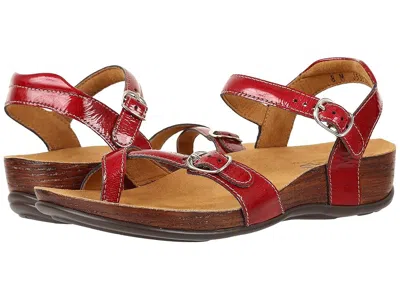 Sas Pampa Comfort Toe Loop Sandals In Red