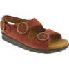 Sas Relaxed Slingback Sandal In Rust