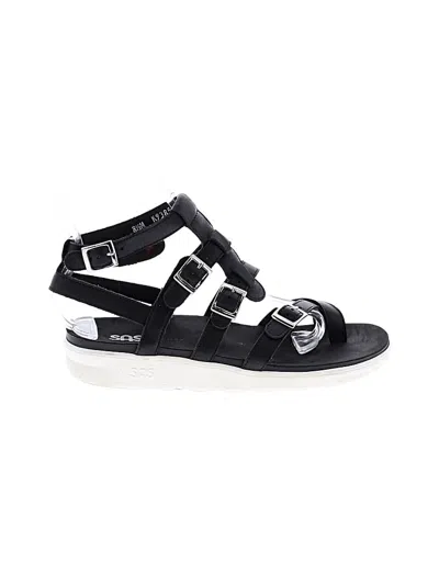 Pre-owned Sas Sandals In Black