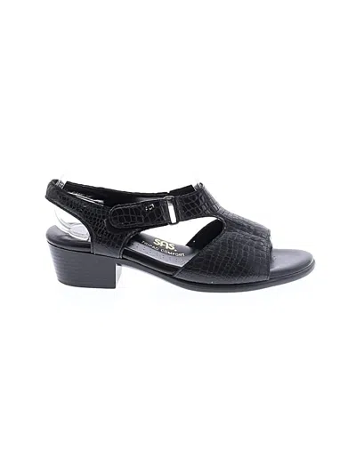 Pre-owned Sas Sandals In Black