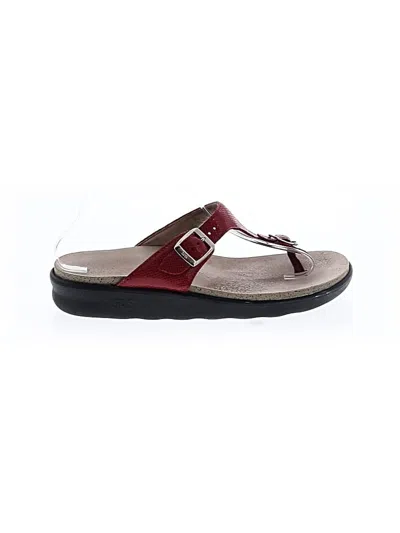 Pre-owned Sas Sandals In Red