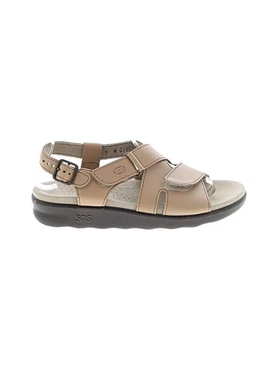 Pre-owned Sas Sandals In Tan