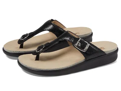 Sas Sanibel Comfort Thong Sandal In Black