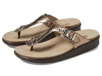 Sas Sanibel Comfort Thong Sandal In Gold