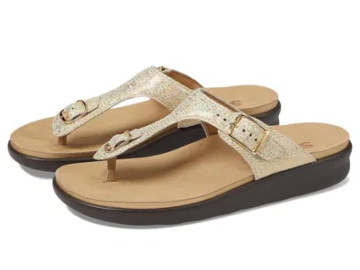 Sas Sanibel Comfort Thong Sandal In Gold