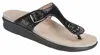 Sas Sanibel T-strap Slide Sandal In Black Snake