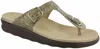 Sas Sanibel T-strap Slide Sandal In Olive Gold