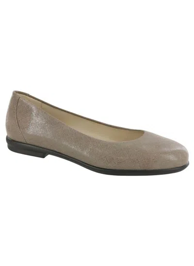 Sas Scenic Ballet Flat - Wide In Fog In Grey