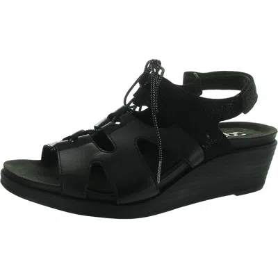Sas Sedona Womens Cut-out Leather Wedge Sandals In Multi