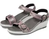 Sas Seight Sandal Women's Us 9.5 Wisteria Ankle Strap Wedge Heel Slip-on Zogg32