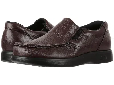 Sas Side Gore Slip On Comfort Loafer In Brown