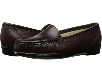 Sas Simplify 1550-153 Loafer Womens 5 Antique Wine Leather Comfort Shoes Khd2321