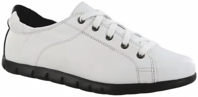 Sas Solstice Ii Lace Up Flat Shoes In Chalk/shadow