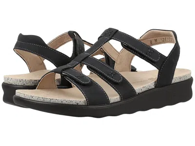Sas Sorrento Adjustable Comfort Sandal In Black