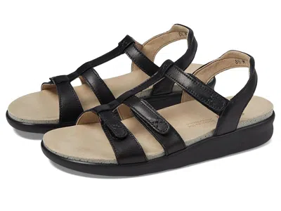 Sas Sorrento Adjustable Comfort Sandal In Black