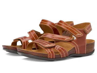 Sas Swerve Adjustable Comfort Sandal In Brown