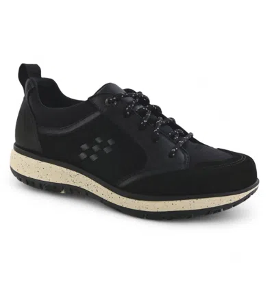 Sas Women's Boulder Lace Up Sneaker - Wide Width In Black Ash
