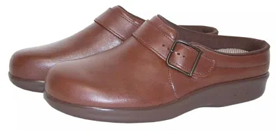 Sas Women's Clog Slip On Loafer -b/medium Width In Teak In Silver
