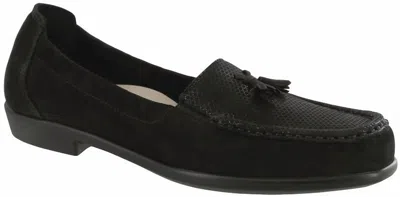 Sas Women's Hope Slip-on Loafer In Black Nubuck